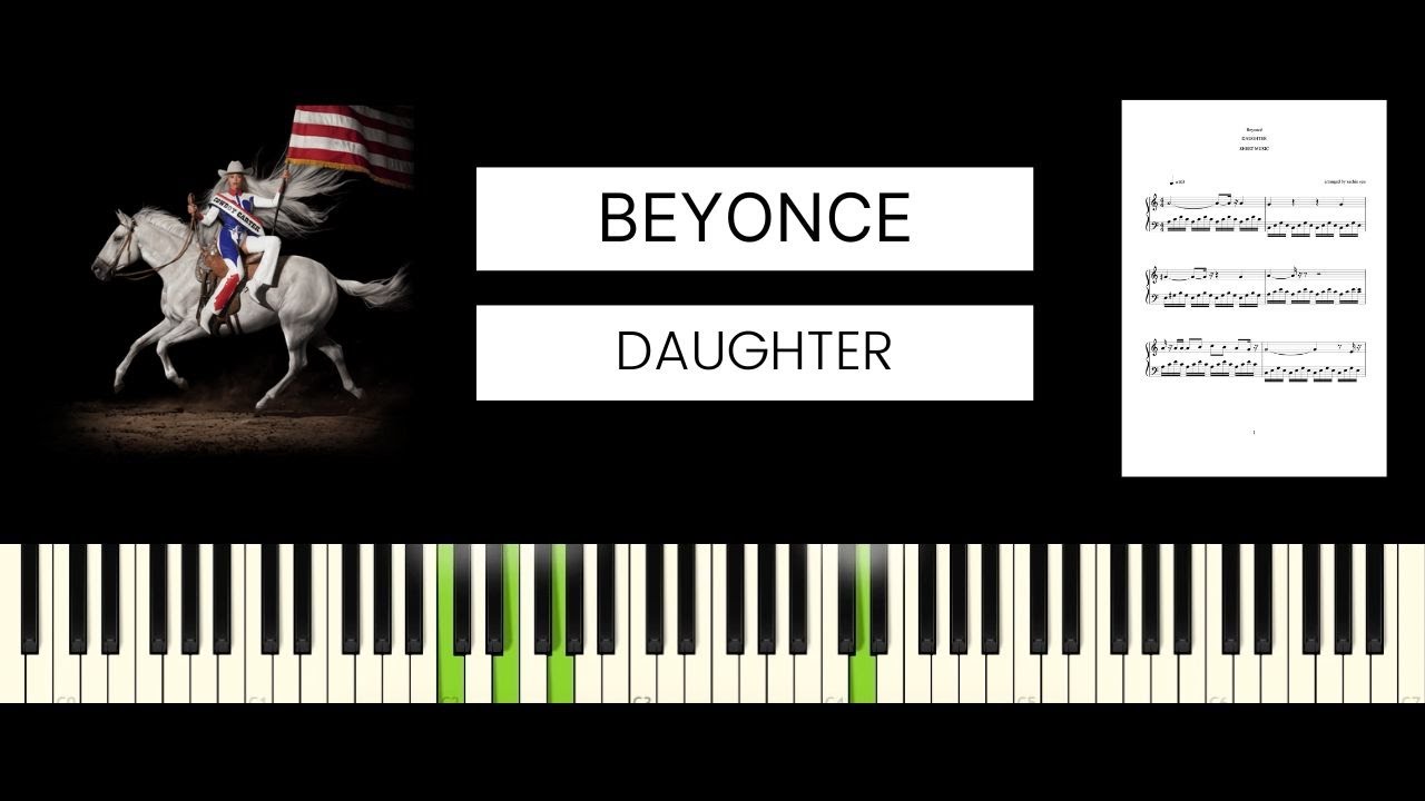 Beyoncé - DAUGHTER (BEST PIANO TUTORIAL & COVER)