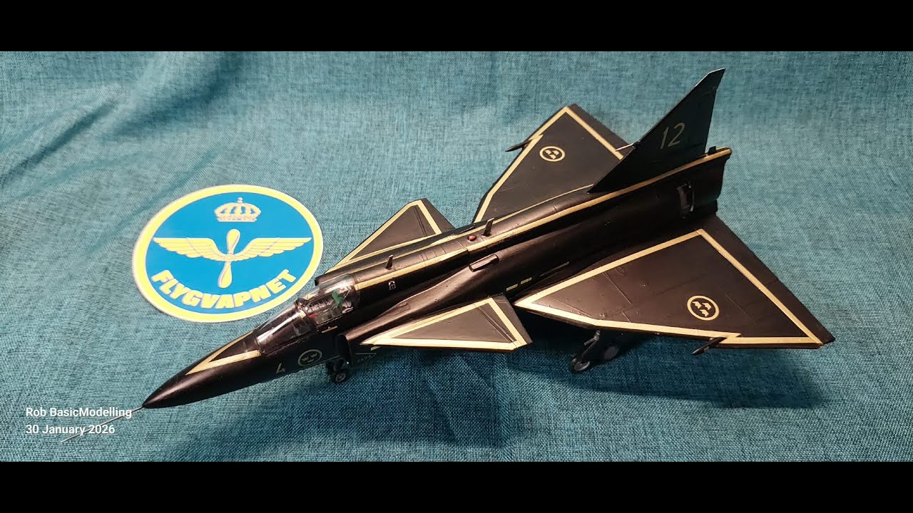 HELLER 1/72 JA-37 Viggen - A Build In Pictures