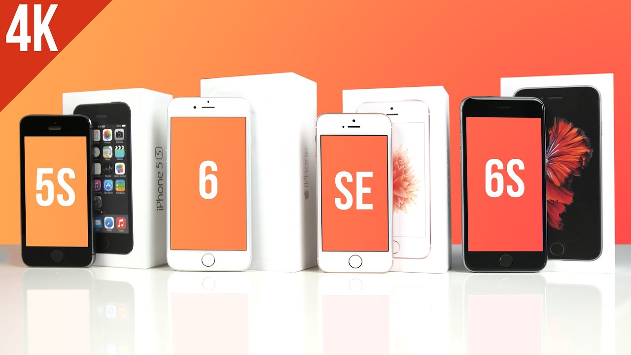 iPhone SE vs iPhone 6s, 6, 5s - porównanie / speed test PL [4K]