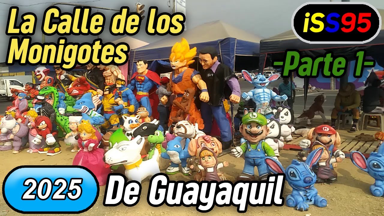 La Calle de los Monigotes de Guayaquil 2025 [1/3] -Recorriendo Al Canton Durán Feria de Monigotes-