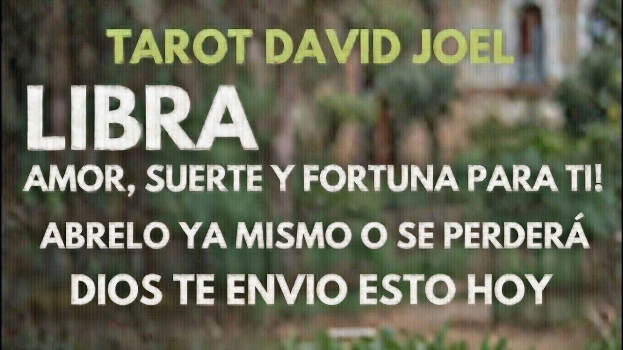 LIBRA, FORTUNA AMOR Y SUERTE PARA TI! DIOS TE ENVIO ESTO HOY, ABRELO AHORA MISMO