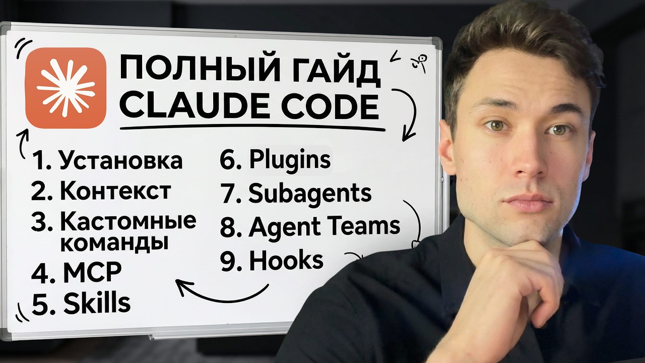 Claude Code от А до Я: Полный гайд 2026 | Agent Teams, MCP, Skills, Хуки