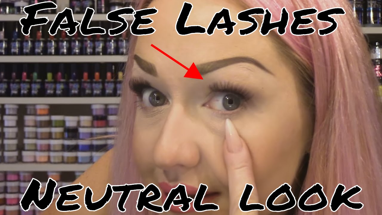 How to Apply Makeup Ready for Lashes and How to Correctly Apply False Eyes Lashes - Makeup Tutorial