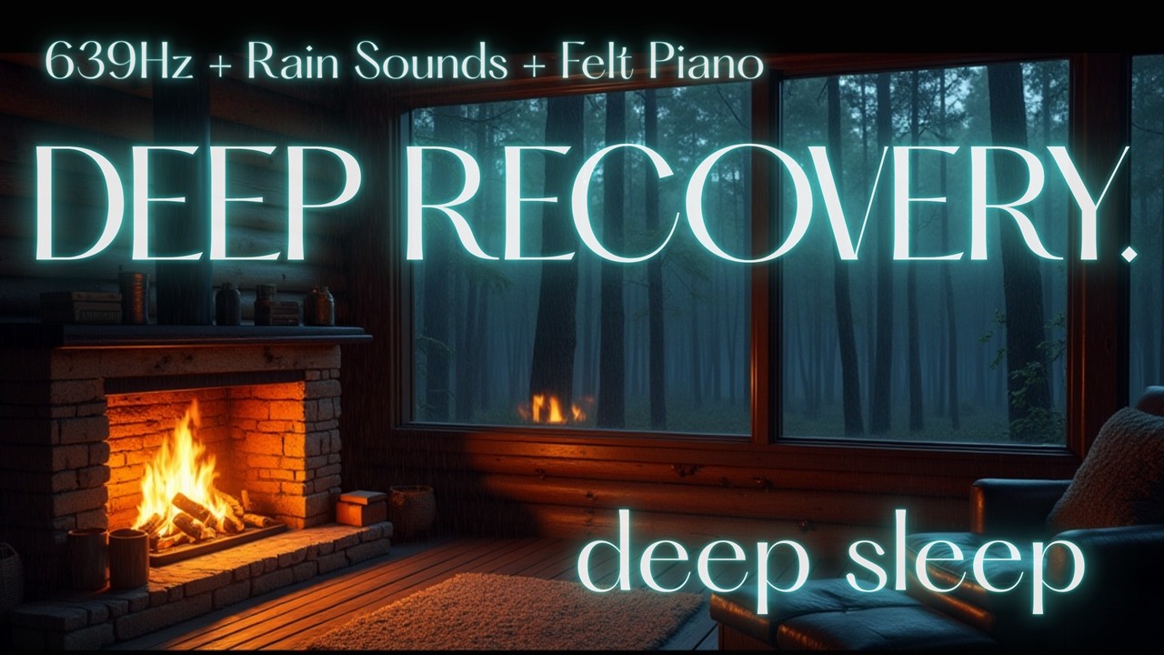 Recharge Your Soul 🌙 639Hz Solfeggio & Rain for Emotional Recovery