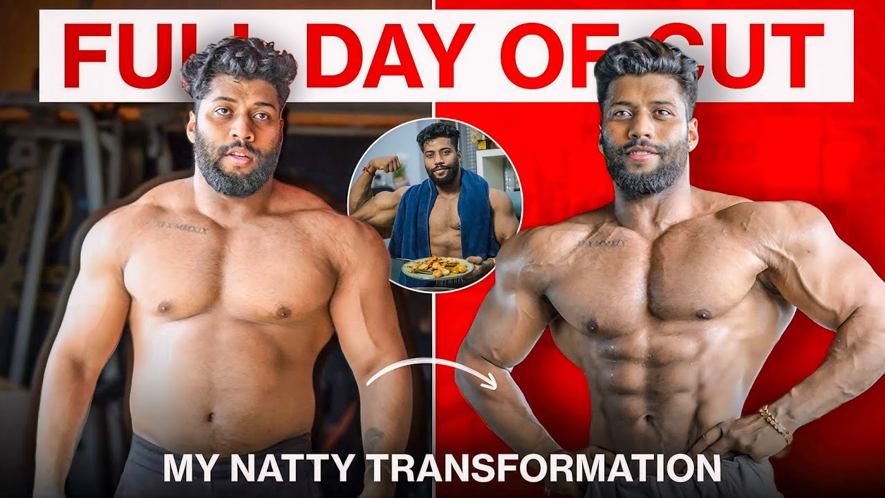 WHAT I ATE IN 3 MONTHS TO TRASFORM  | FULL DAY OF CUTTING 🍛