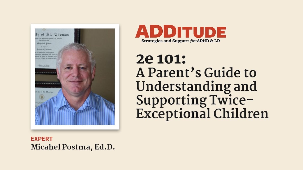 A Parents’ Guide to Understanding & Supporting Twice-Exceptional 2e Children (Michael Postma, Ph.D.)