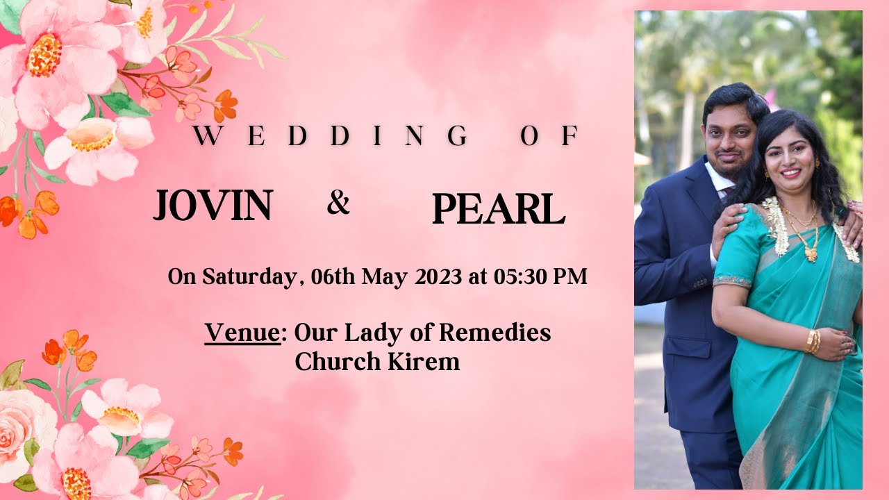 LIVE: Wedding Ceremony of JOVIN and PEARL | Live from Our Lady of Remedies Church, Kirem