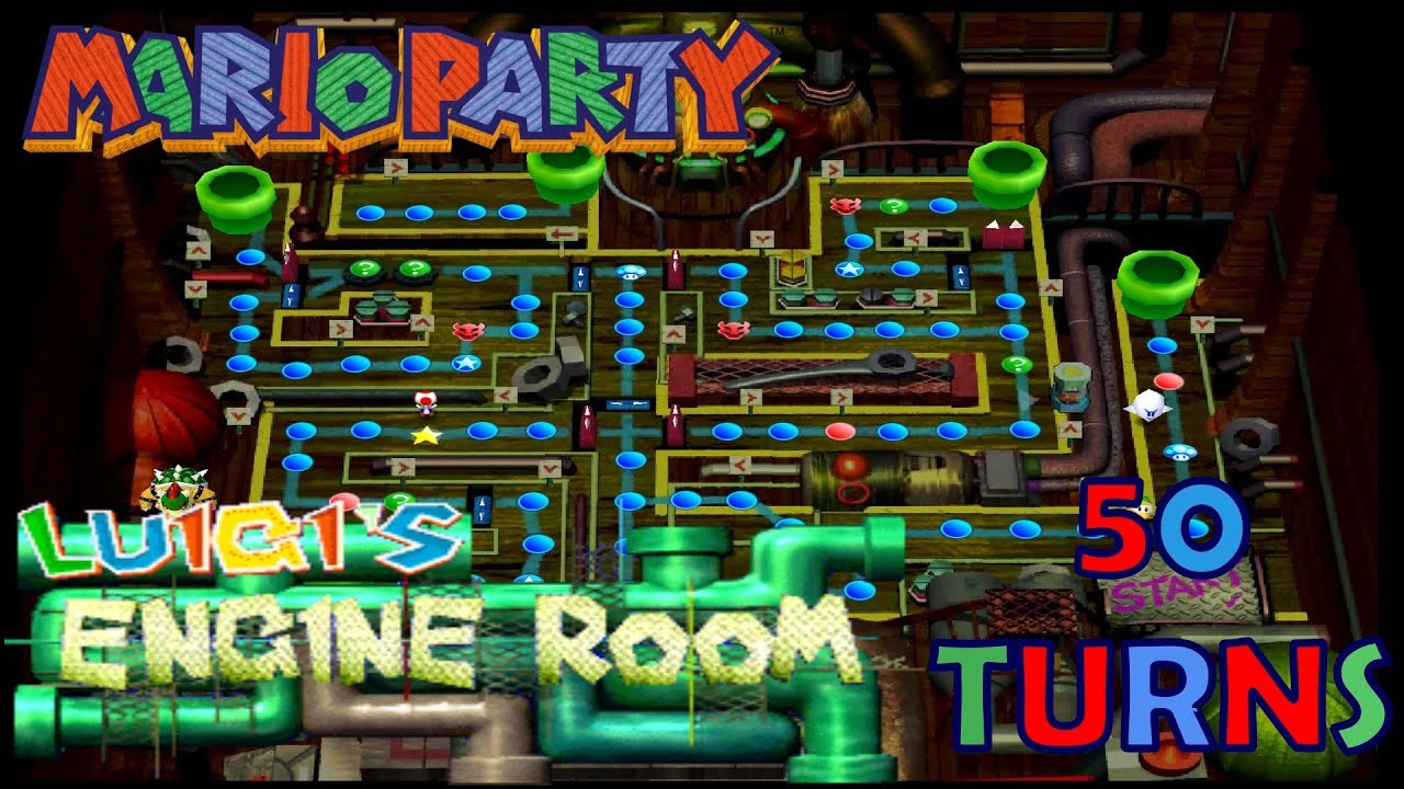 Mario Party Luigis Engine Room 50 Turns