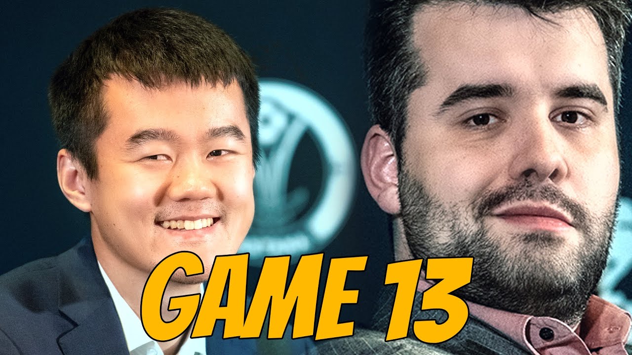 Nepomniachtchi-Ding World Chess Championship Match 2023 || Game 13