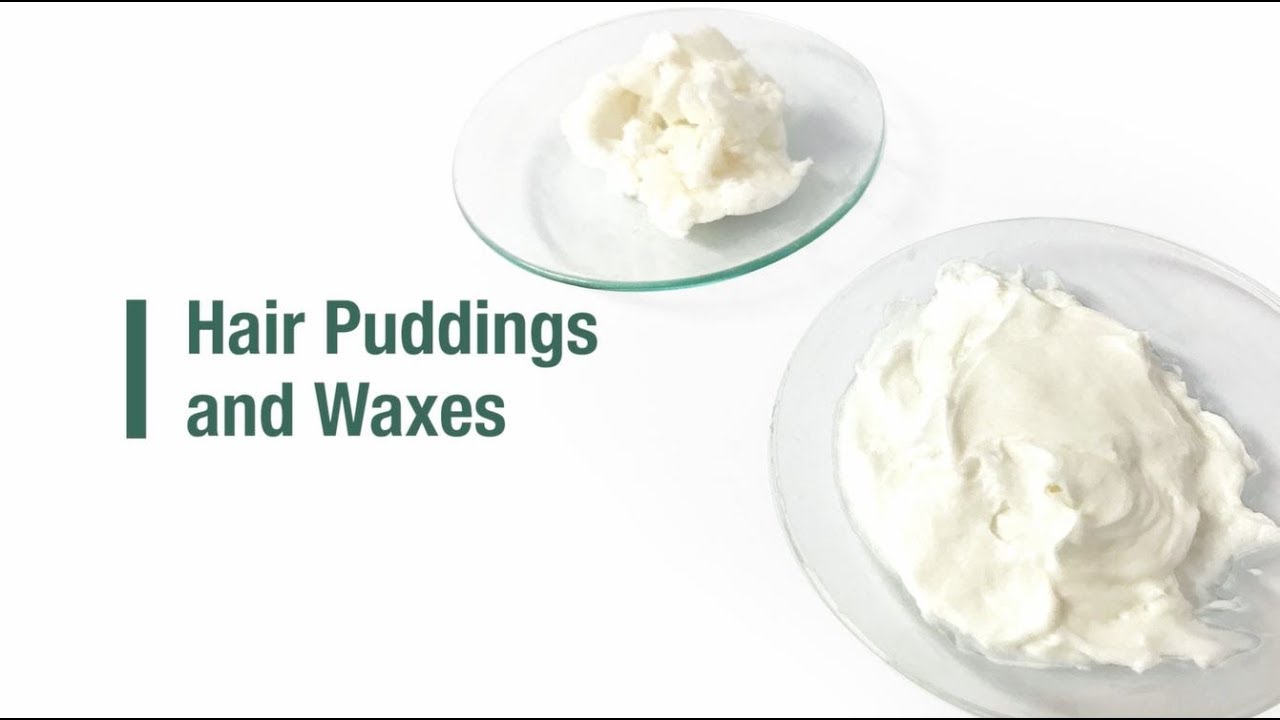 Hair puddings and hair waxes