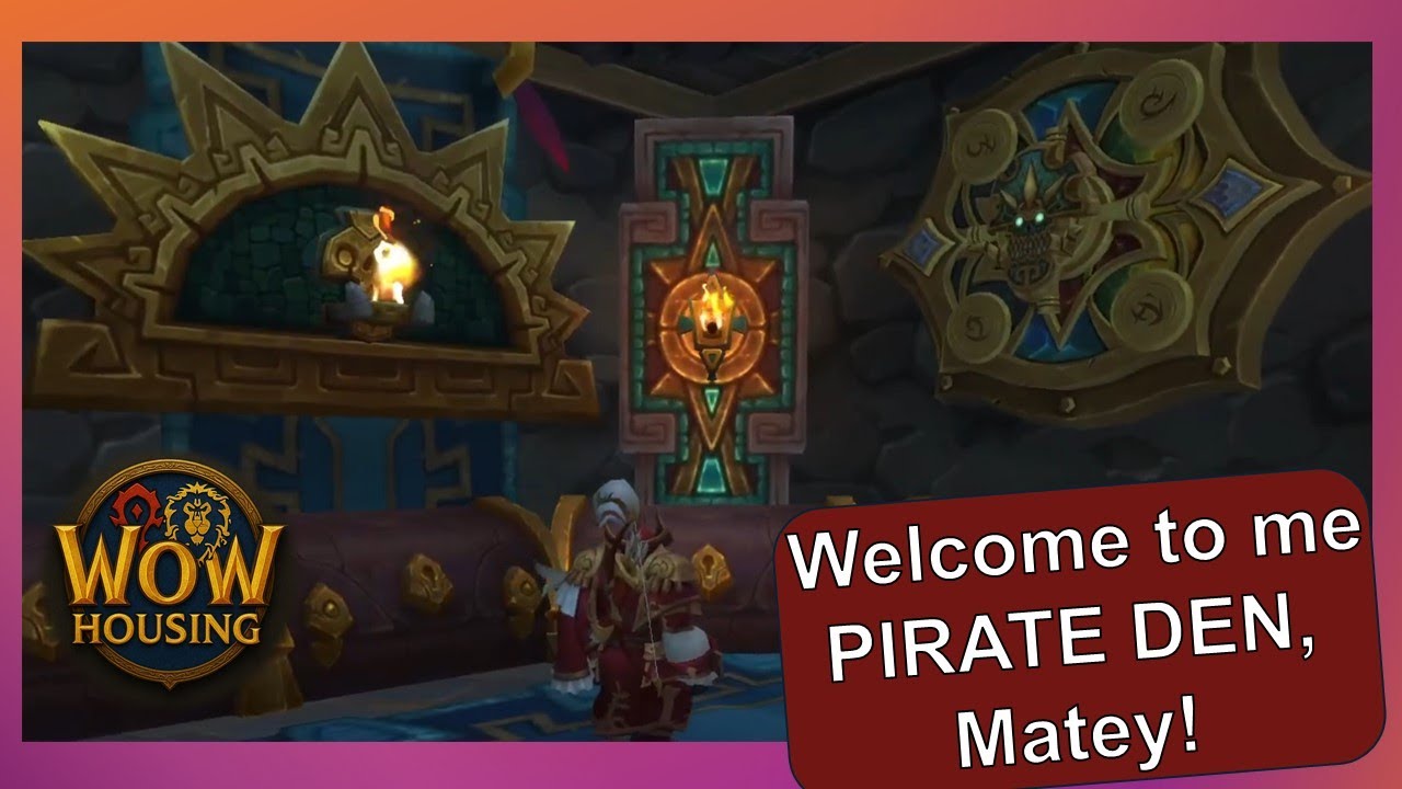 I Built a HIDDEN Pirate Cove in a Cave! (WoW Housing Tour)