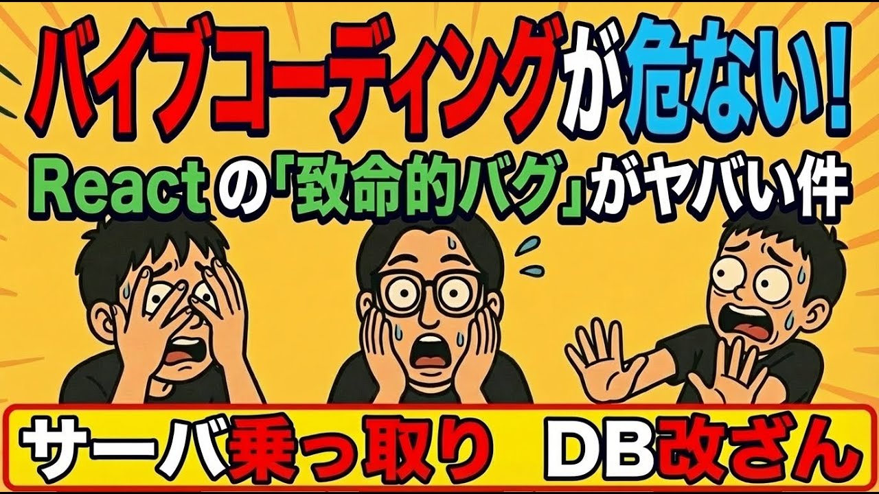 【緊急】バイブコーディングが危ない！React の「致命的バグ」がヤバい件