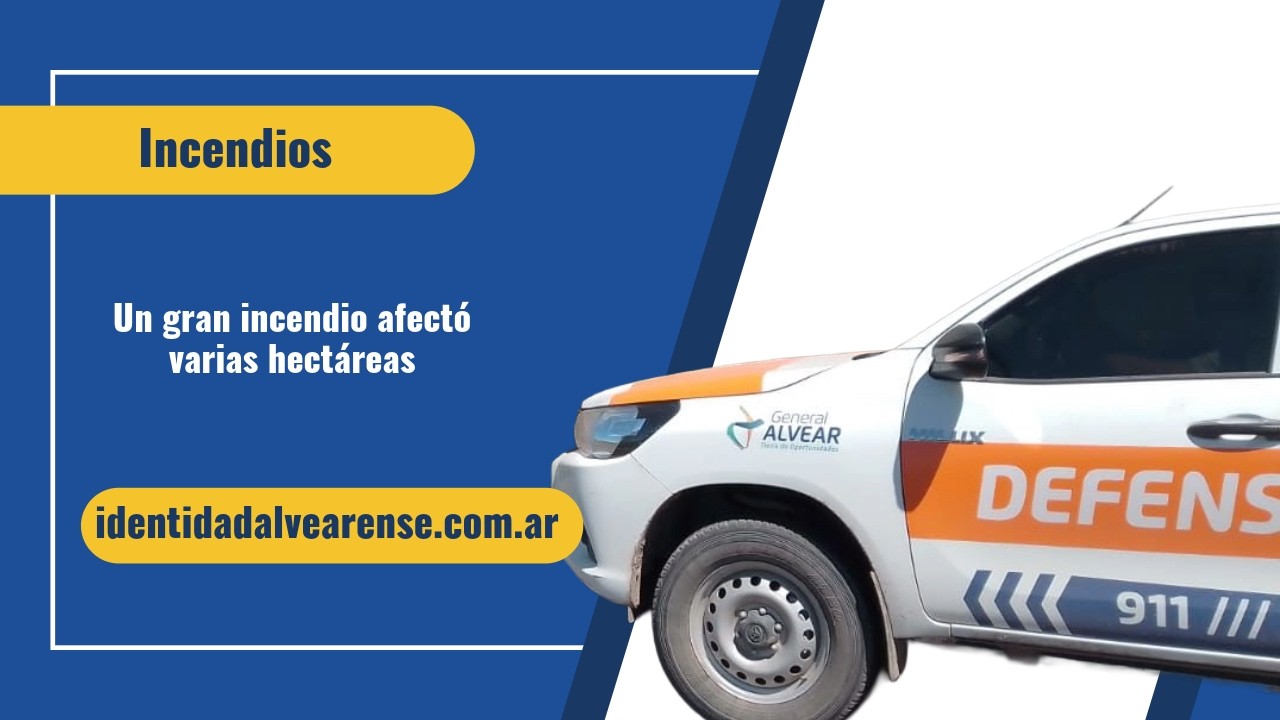 Gran incendio en Alvear