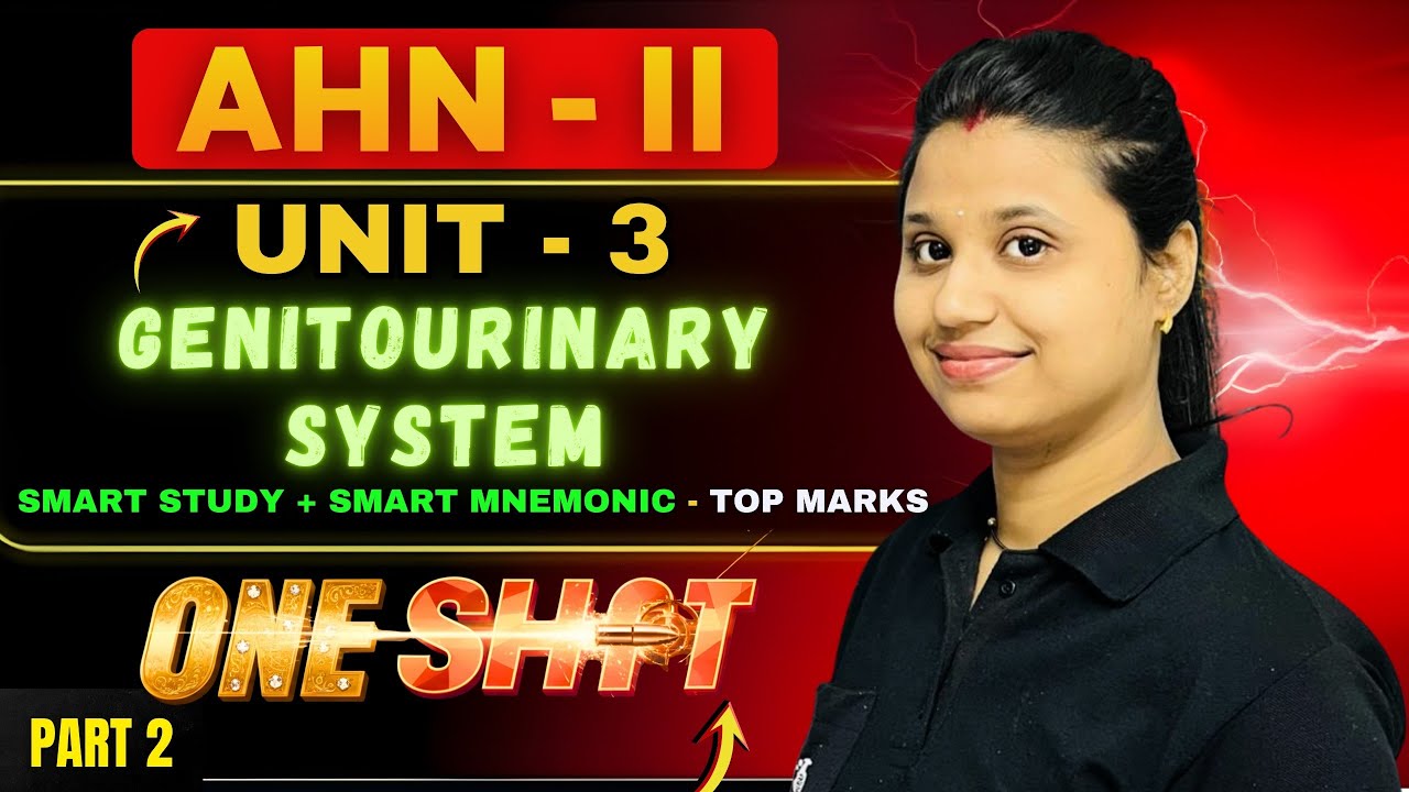 AHN II - One Shot Class - Unit 3 genitourinary system disorders | adult health nursing 2 bsc nursing