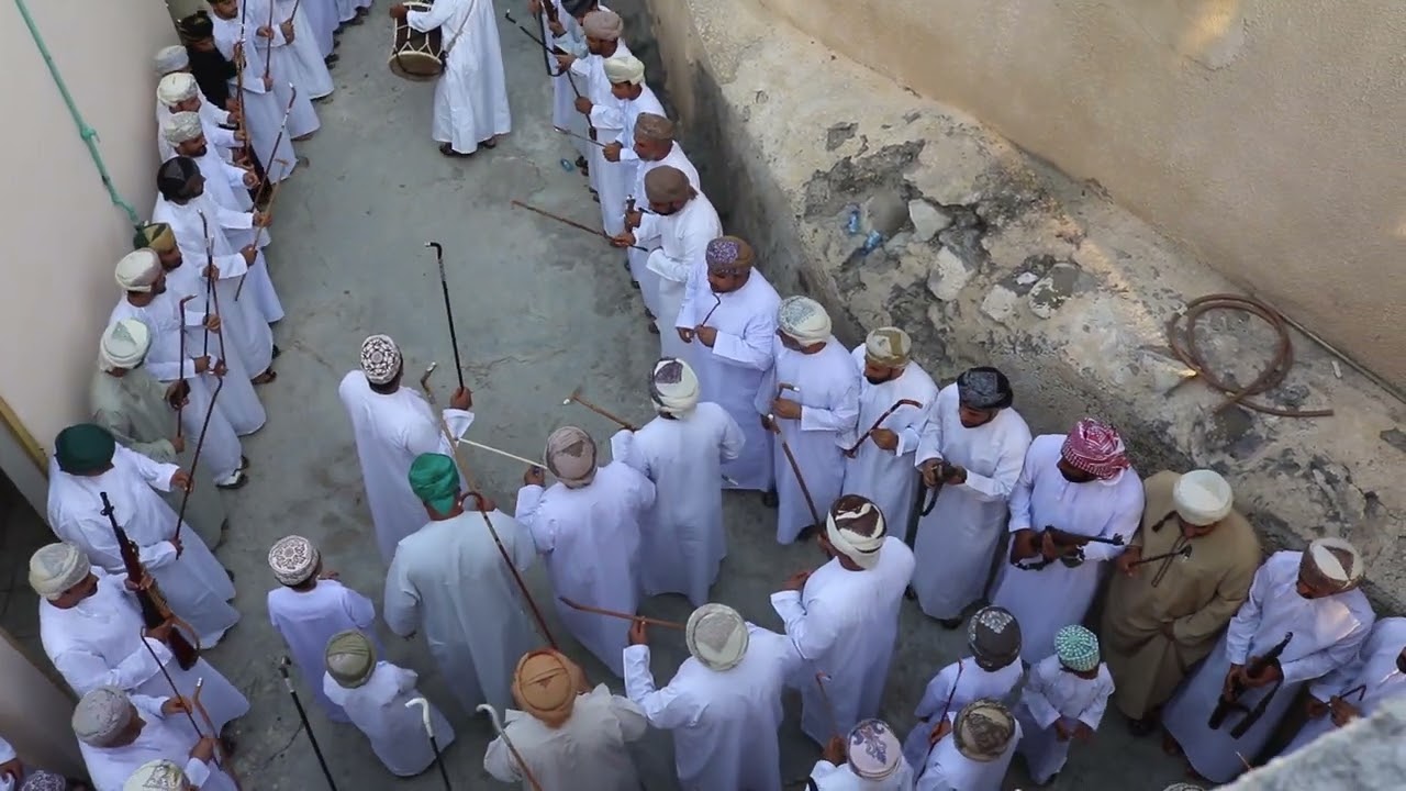 فن الرزحة العماني في حاجر بني عمر رابع أيام عيد الاضحى 1445 ه
