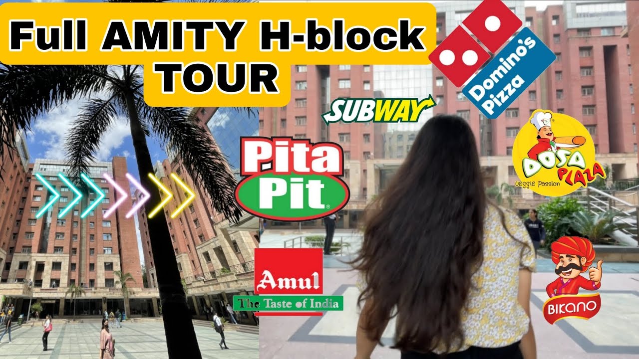 Full AMITY Noida H-block tour 😍||Canteens||book shops, and what not ⚡||