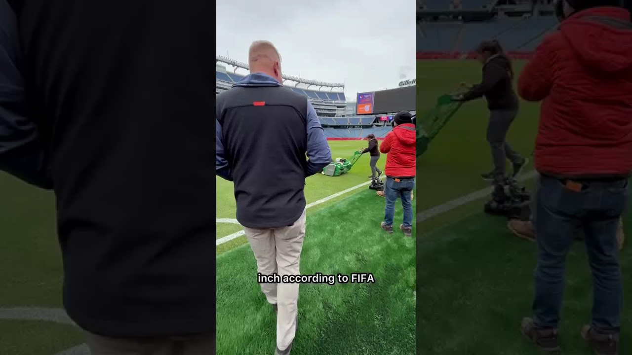Gillette Stadium's artificial turf replaced with grass for World Cup