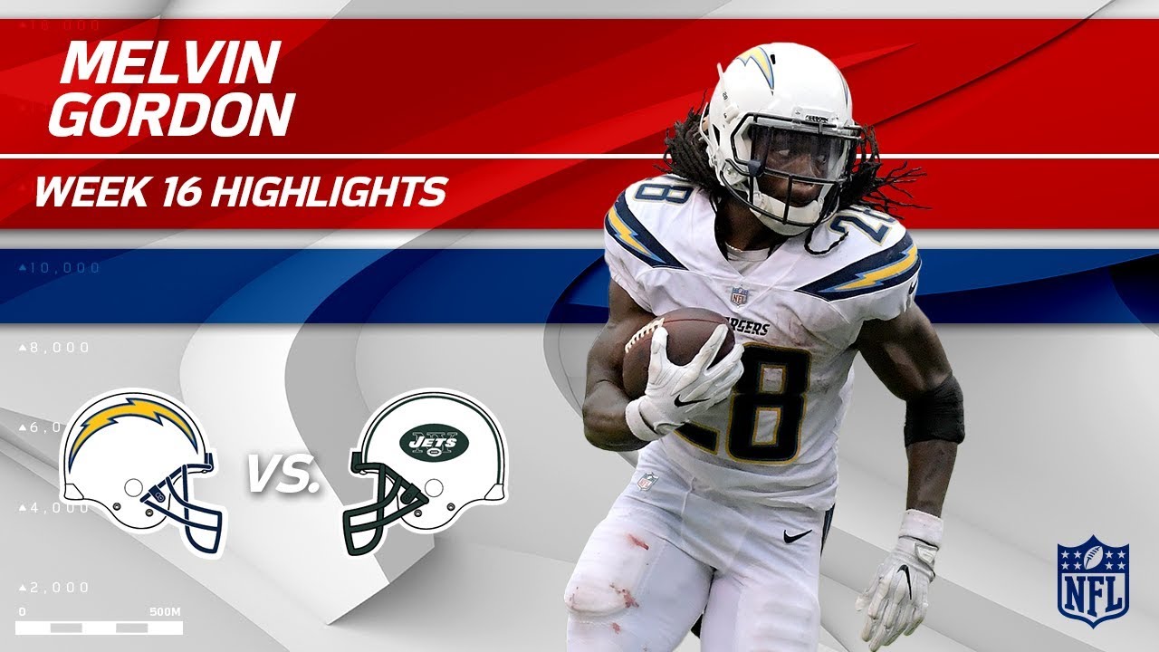 Melvin Gordon Highlights | Chargers vs. Jets | NFL Wk 16 Player Highlights