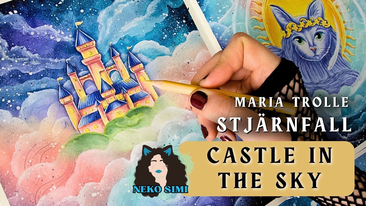 MARIA TROLLE | Castle in the Sky in Shooting Star (Stjärnfall) Coloring Book