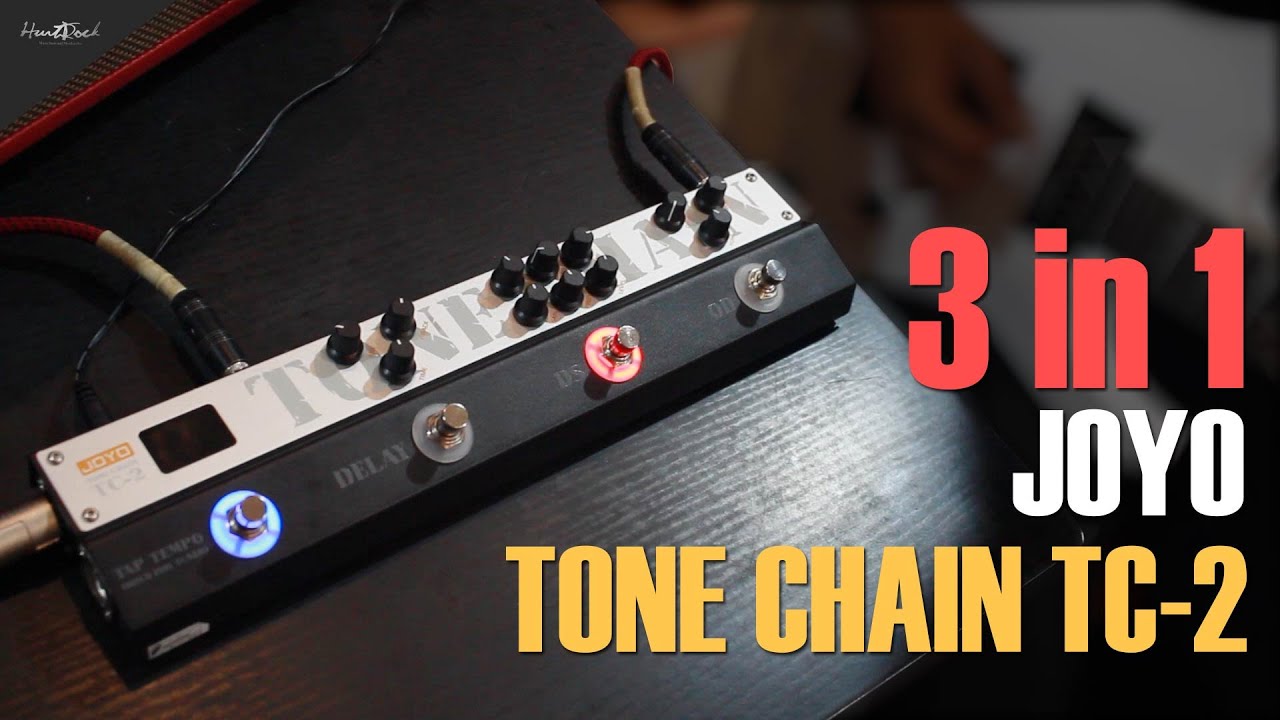 3 in 1 Pedal - Joyo Tone Chain TC-2 [] Demo Delay, Distortion, Overdrive