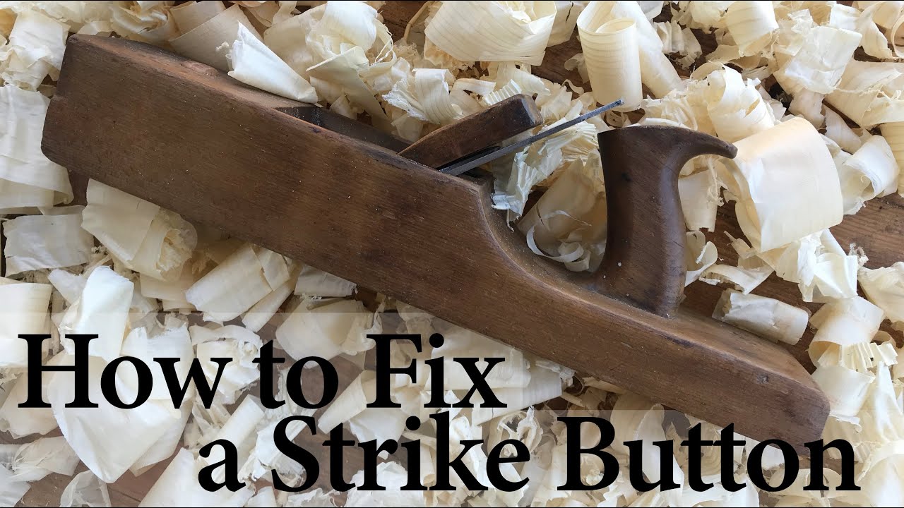 No Talking Plane Restoration and Strike Button Repair (ASMR Woodworking)