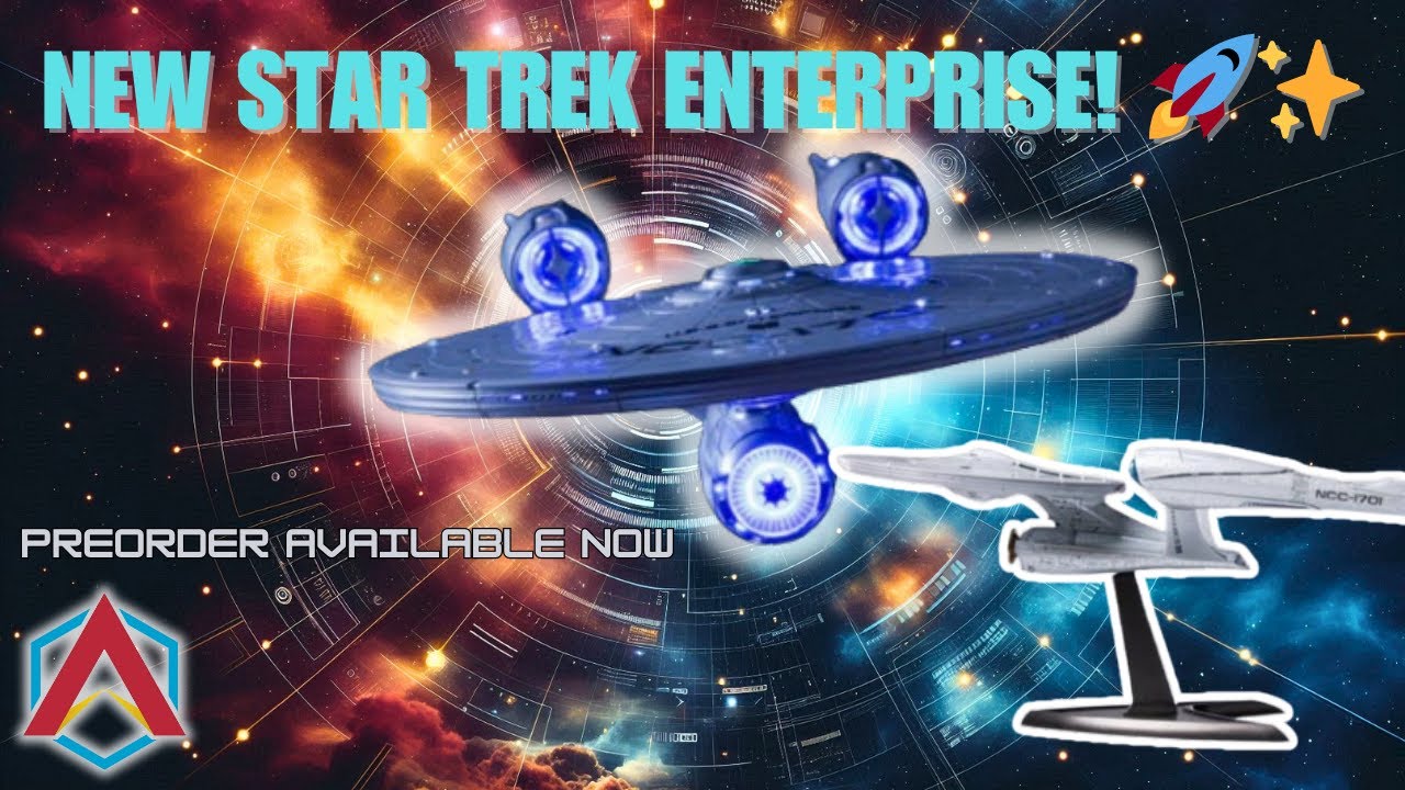 🚀 Stunning Star Trek Enterprise Model Unveiled! Hiya Toys' REPLICAart NCC-1701 ✨