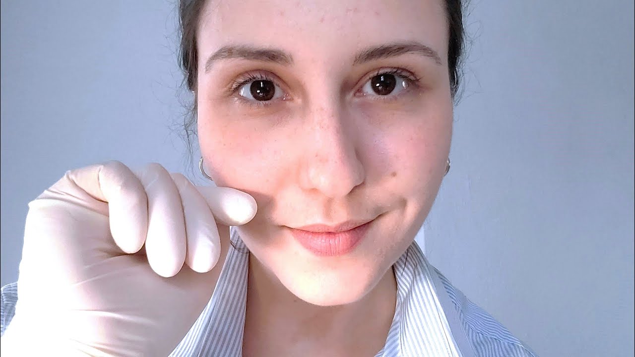 ASMR • Face Examination ~ Latex Gloves ~ Personal Attention {Close Up}
