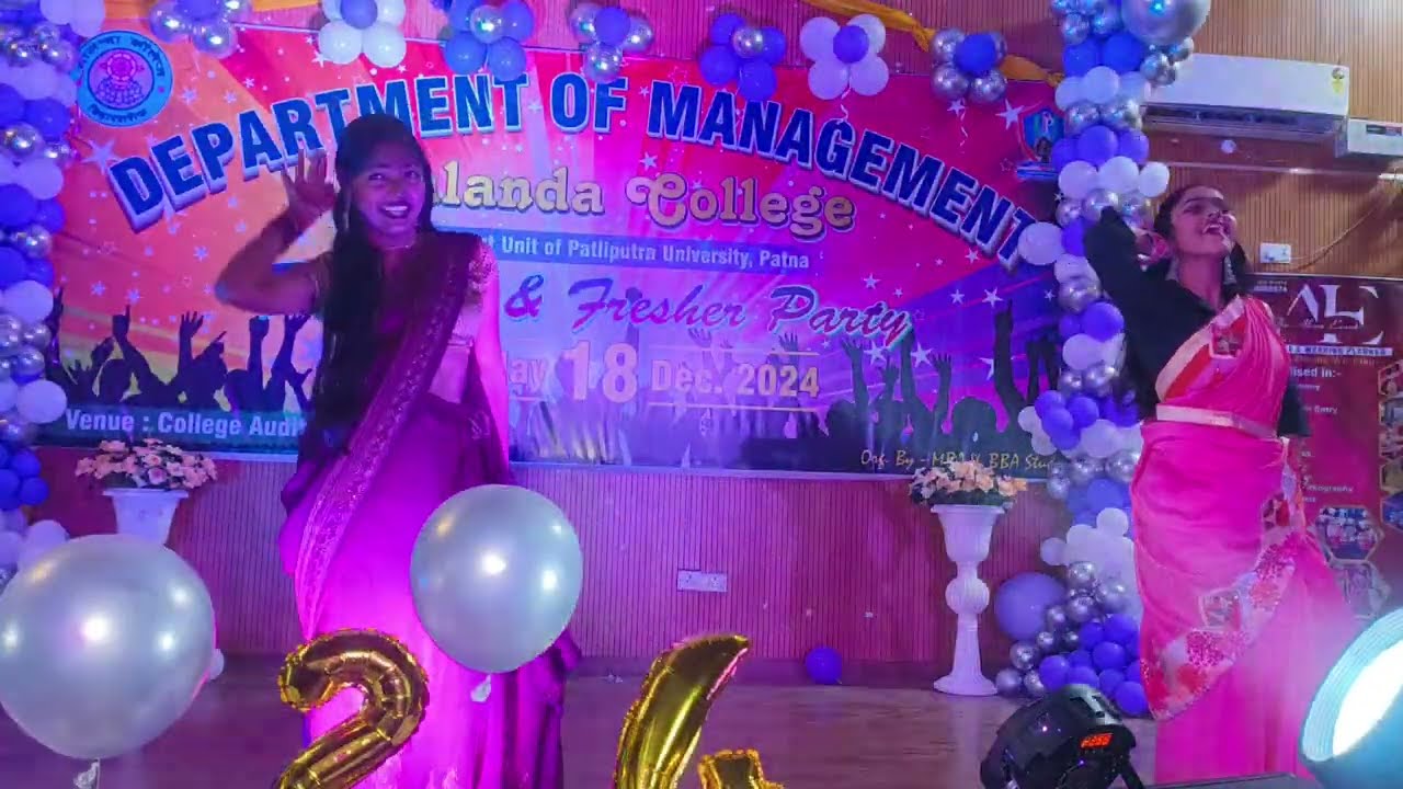 Freshers Party Dance Performance | college function dance performance | 2024 | Nalanda College |#yt