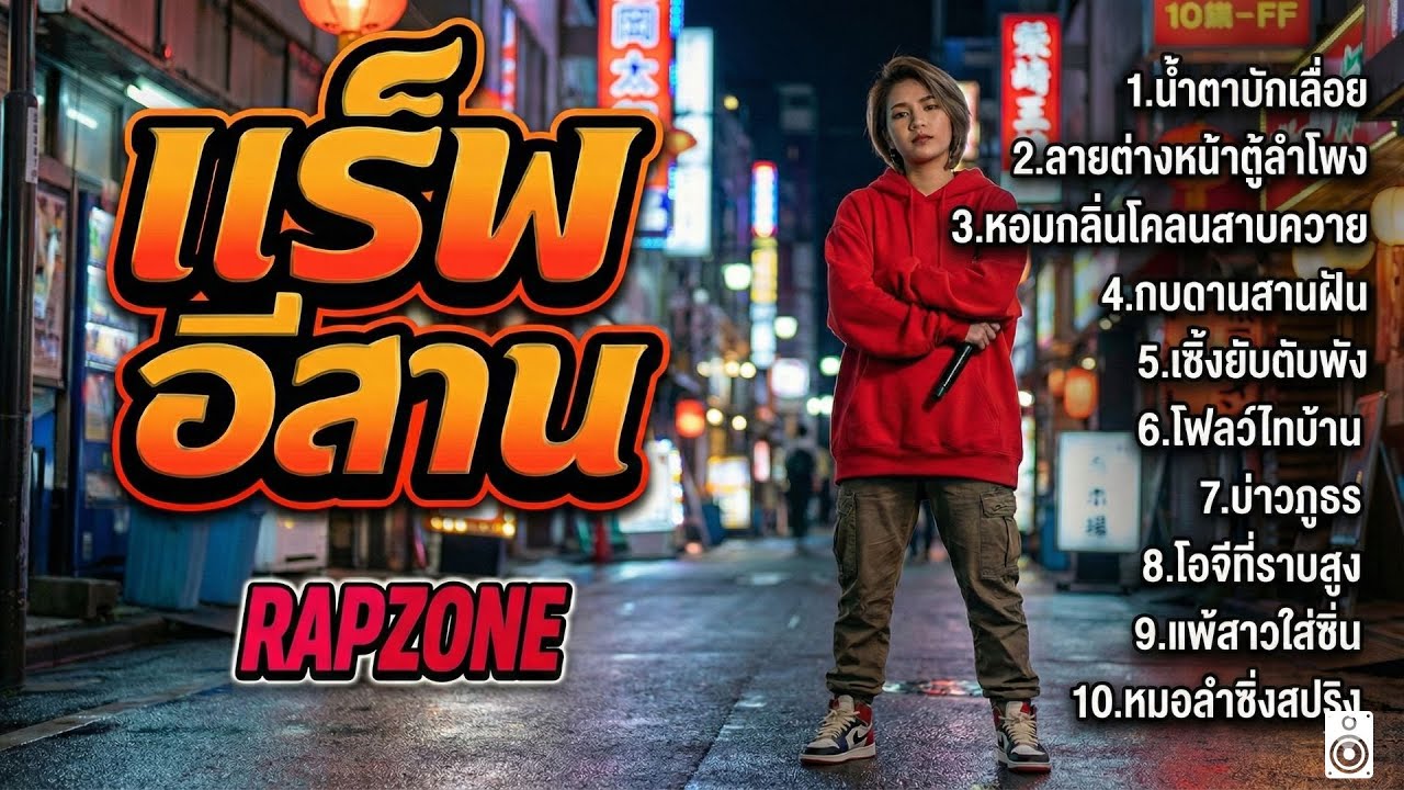 รวมเพลงแร็พอีสาน 🎵อินดี้มาใหม่ ฟังยาว 1 ชั่วโมงเต็ม มาแรงที่สุดในตอนนี้ (Longplay)