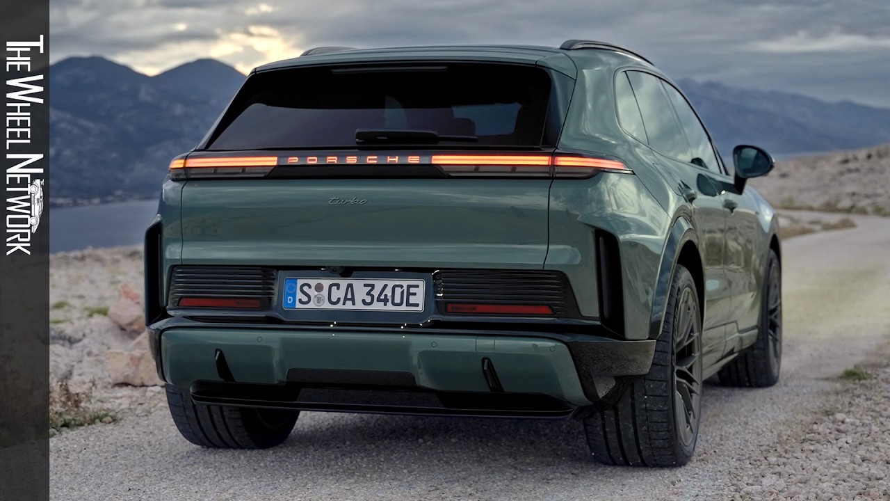 2026 Porsche Cayenne Turbo Electric | Mystic Green Metallic | Driving, Interior, Exterior [4K]