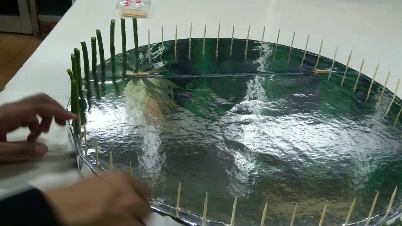 Tutorial tampah tumpeng nasi kuning pakai sterofoam dan kacang panjang #tumpengnasikuning