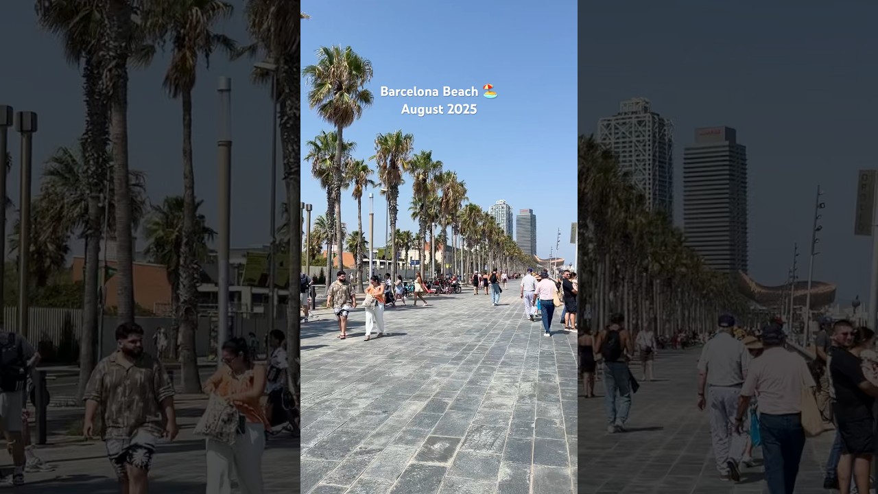 BARCELONA BEACH 2025 🏖️☀️🌊❤️