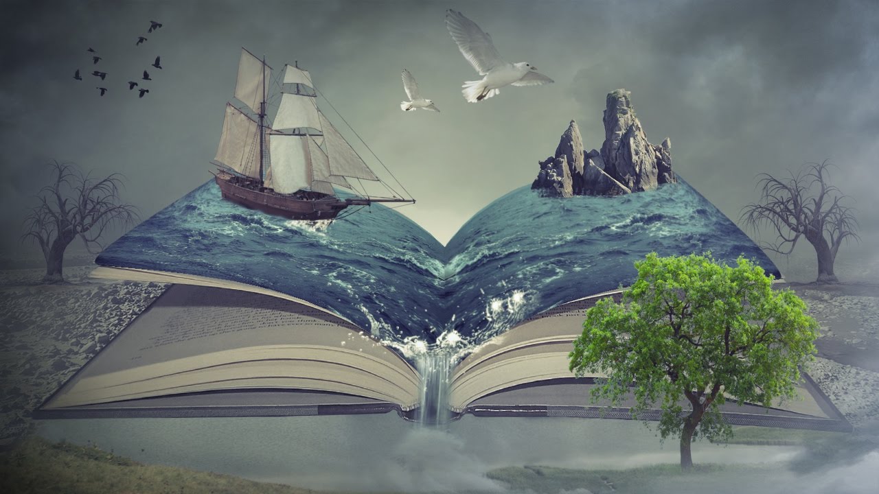 sea book photo manipulation | photoshop tutorial cc