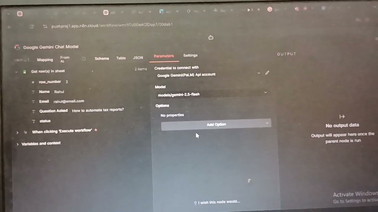 N8n workflow