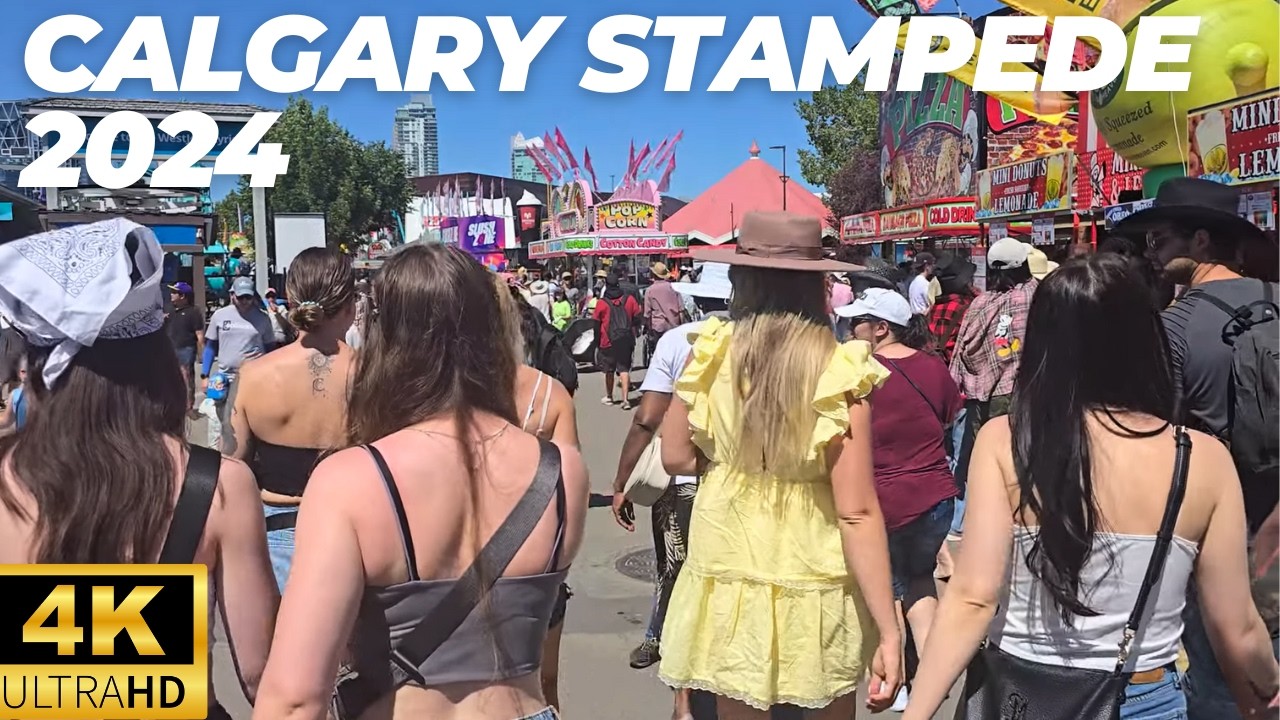 Calgary Stampede 2024 Walking Tour 4K