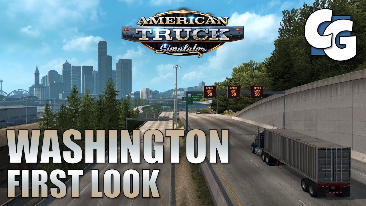 ATS - Washington DLC - First Look (No Mods)