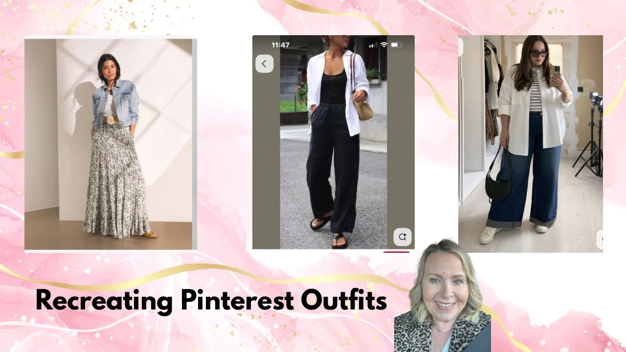 Recreating Pinterest Outfits, Shopping My Wardrobe. Over 50 Style, UK Size 16 Petite