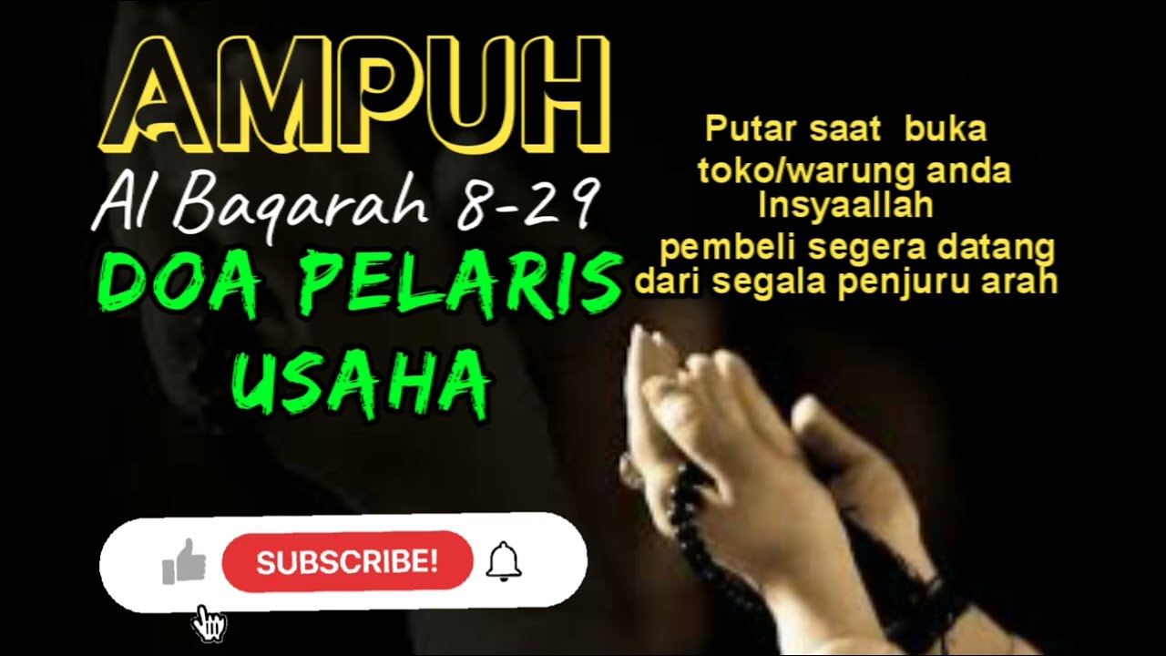 Doa Pelaris Usaha Penarik Pembeli
