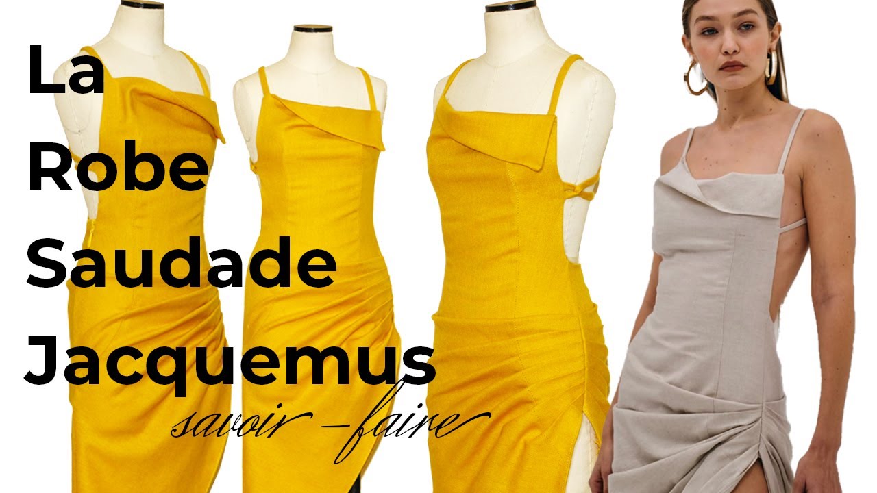 Recreating Jacquemus' La Robe Saudade (savoir-faire) | Apron Dress | Sewing Vlog no.2 | LA MODÉLISTE
