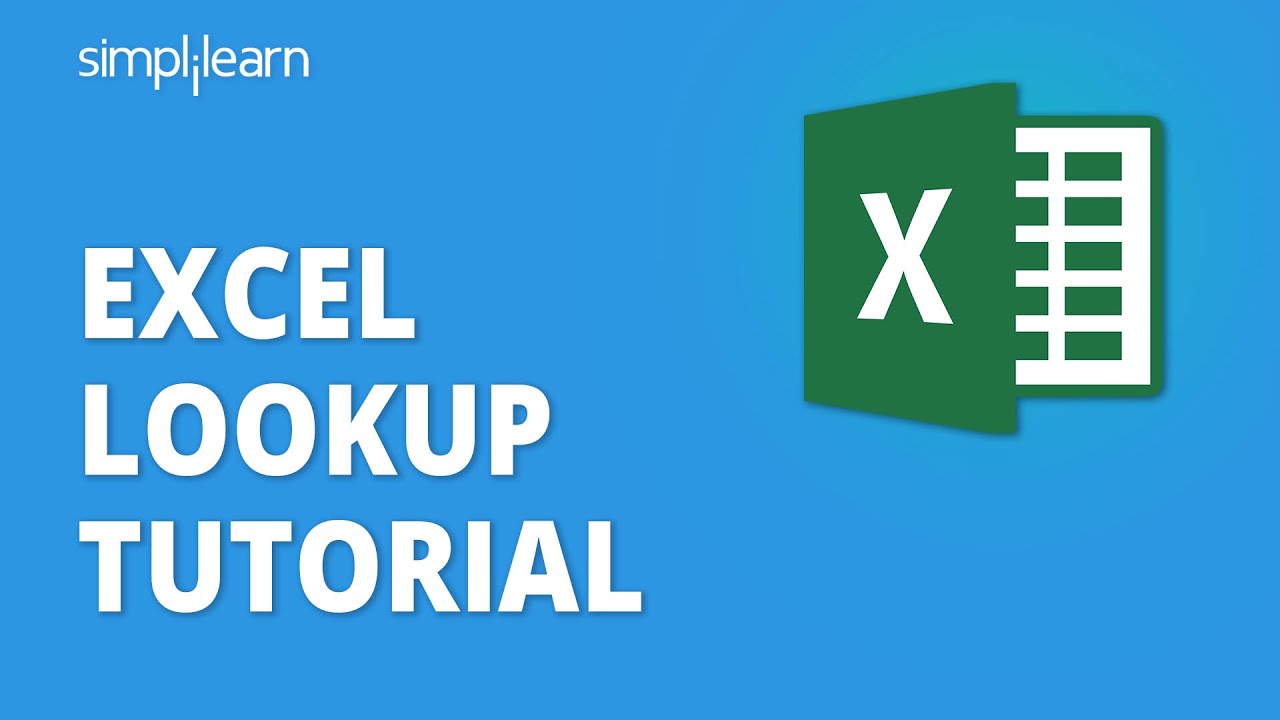 Excel Lookup Tutorial | Excel Lookup Functions - Vlookup, Hlookup, Xlookup | Excel | Simplilearn