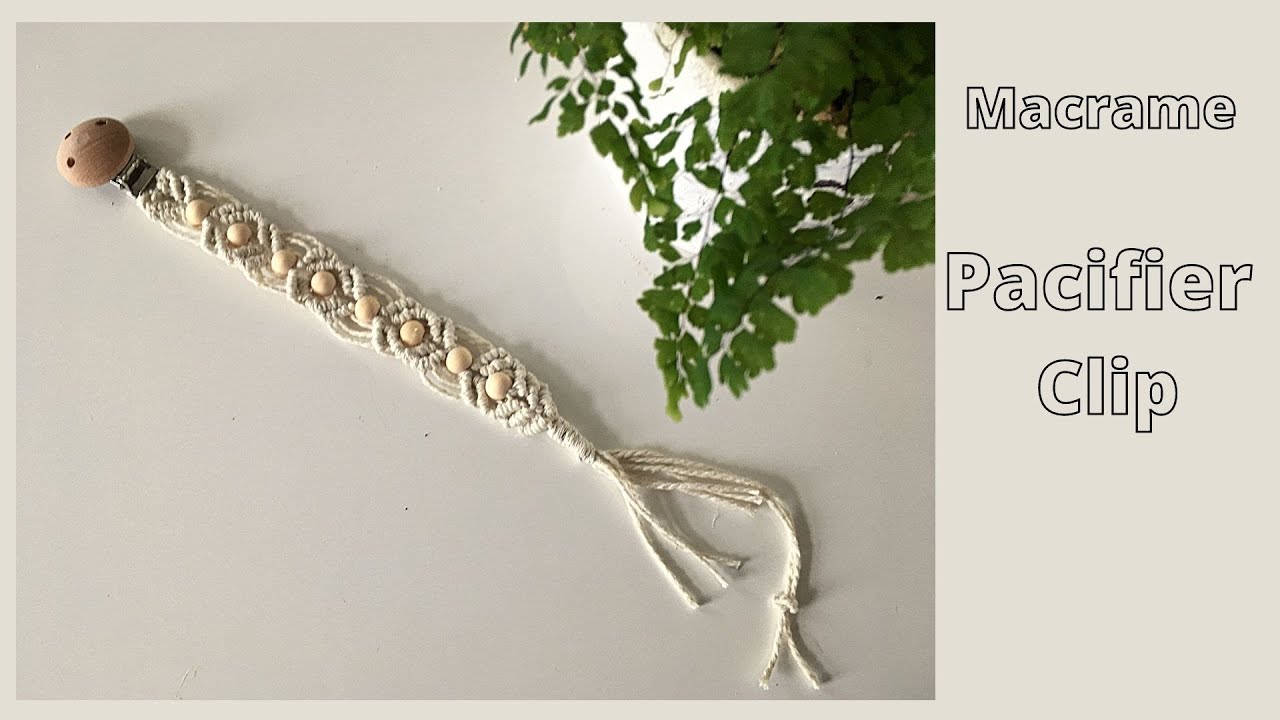 How to make a Pacifier Clip with Beads
