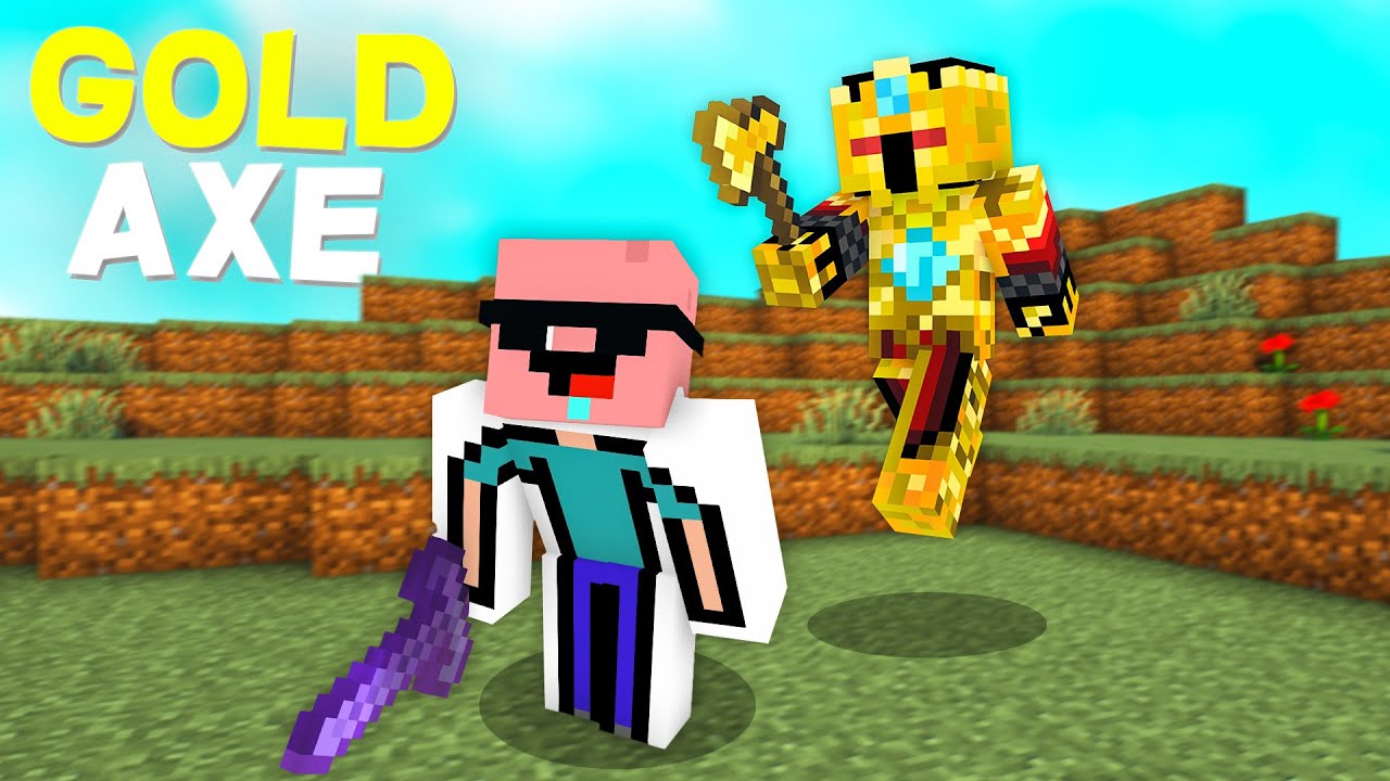 THATS HOW I TRAPPED THIS SMARTEST PLAYER USING A GOLDEN AXE IN THIS MINECRAFT SMP