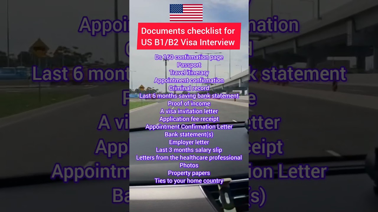 Documents checklist for US B1/B2 Visa Interview 🇺🇲 | US Visa Interview Preparation #usainterview