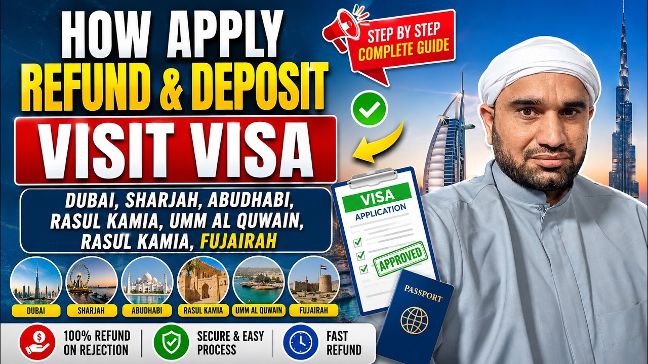How to Apply Visit Visa Refund & Deposit in UAE 2026 | Dubai, Sharjah, Abu Dhabi Visa Refund Guide