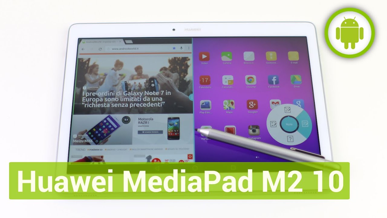 Huawei MediaPad M2 10, recensione in italiano