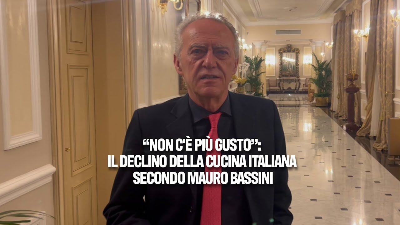 “Non c'è più gusto”: il declino della cucina italiana secondo Mauro Bassini