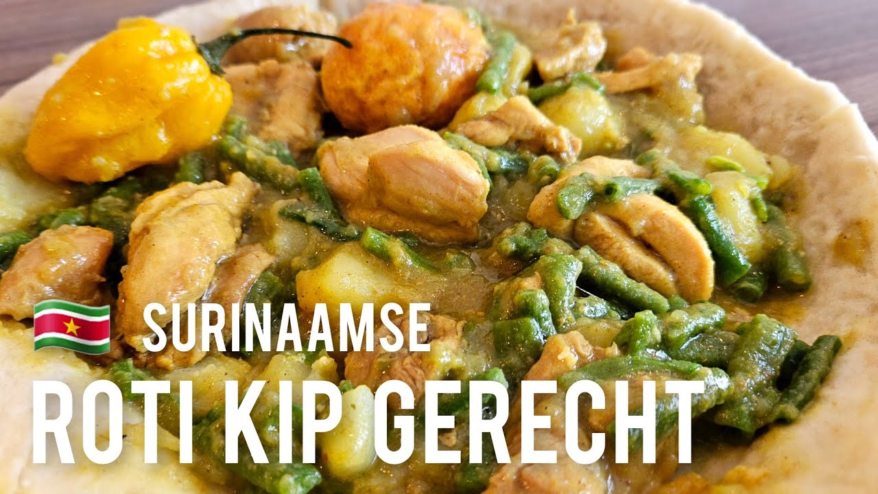 🇸🇷 roti kipdij gerecht maken volledige recept