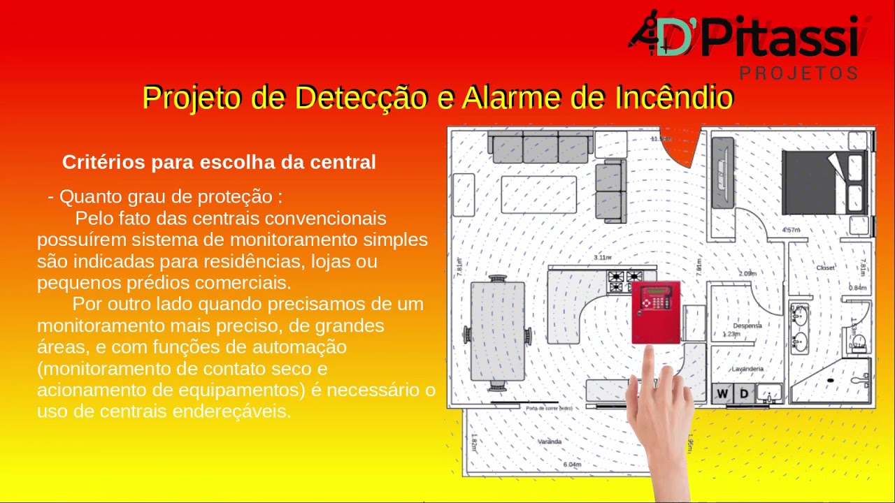 CURSO DE PROJETO DE DETECÇÃO E ALARME DE INCÊNDIO -  AULA 02  -  CENTRAIS DE DETECÇÃO E ALARME