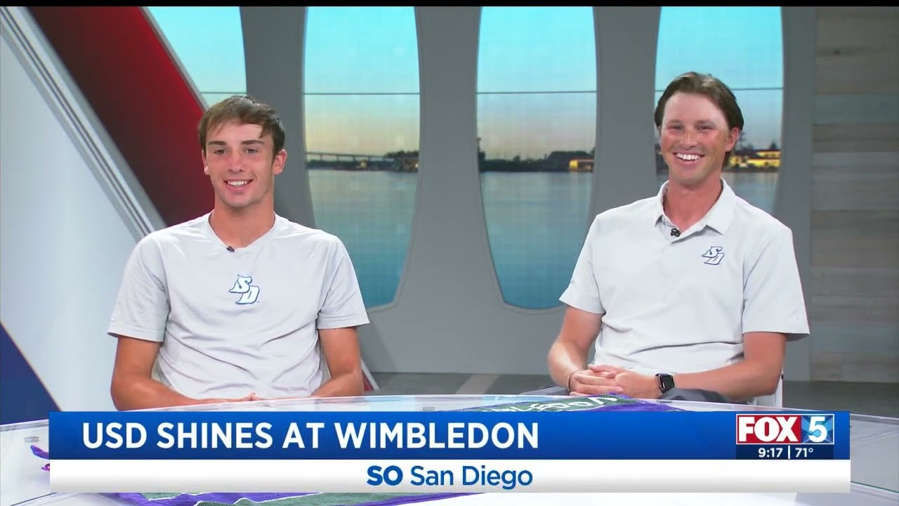 Wimbledon Toreros Ollie Tarvet and Alex Funkhouser join FOX5 San Diego | 7/15/25