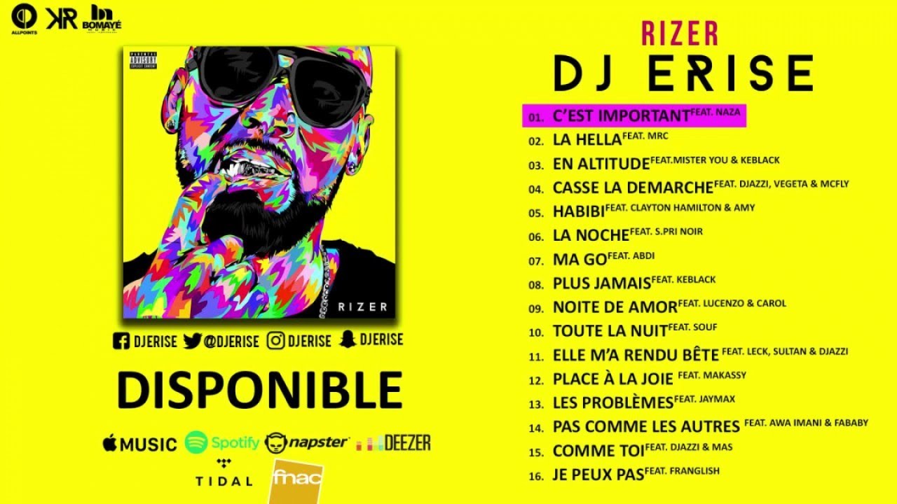 Dj Erise Ft. Naza - C'est Important (Audio)